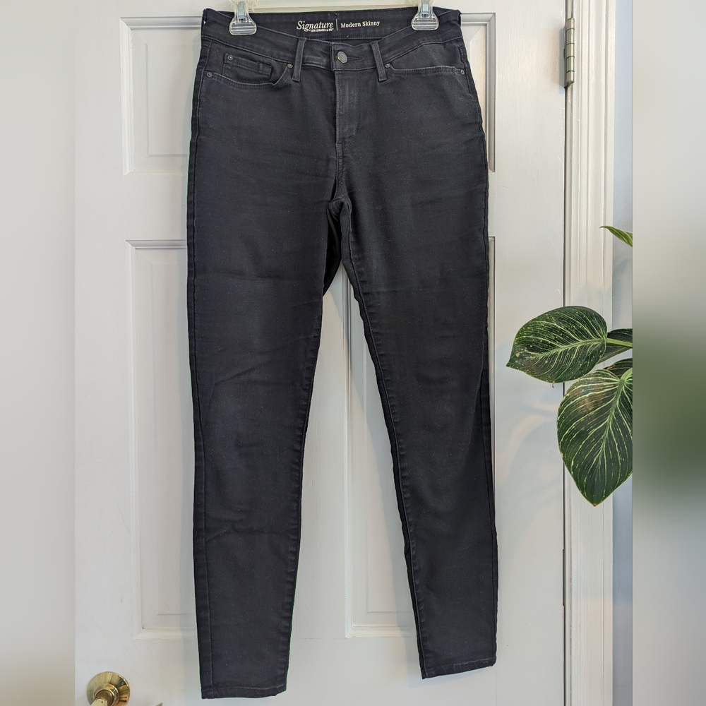 Signature Levi Strauss & Co. Modern Skinny Pants/Jeans in Black